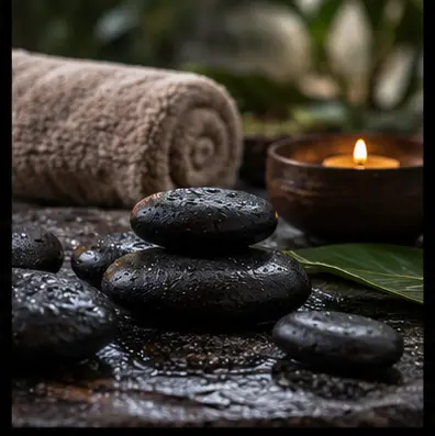 Hot basalt stones