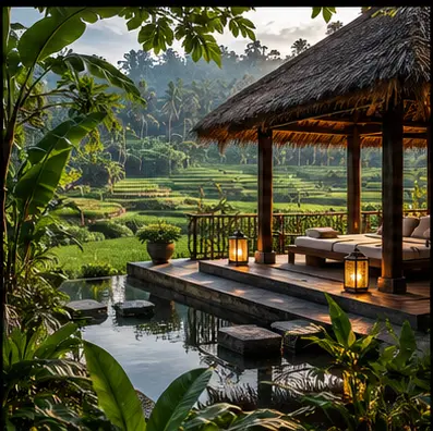 Rice terrace pavilion