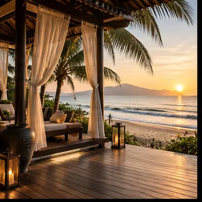 Da Nang beach pavilion