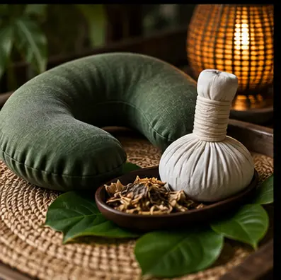 Herbal neck pillow