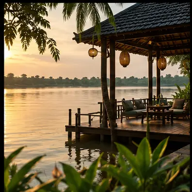 Mekong riverside pavilion